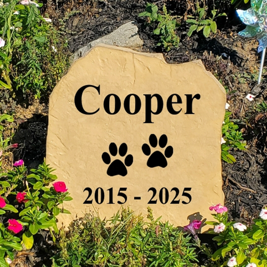 Tan Paw Prints Marker