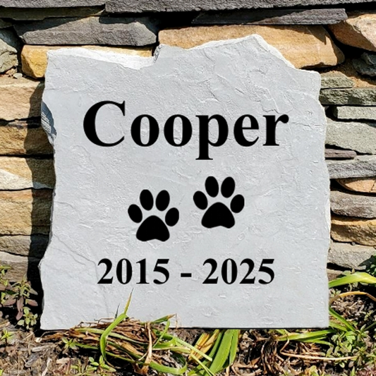 Gray Paw Prints Marker